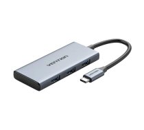 USB-C to HDMI, 3x USB 3.0, SD, TF Hub Vention TOOHB 0.15m Gray