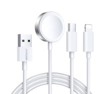 Apple Watch Magnetic Charger Joyroom S-IW008 Lightning + USB-C 5V 1.2m (White)