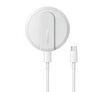 Joyroom JR-A28 ultra-thin magnetic induction charger, 15W (white)