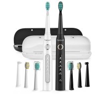 Sonic toothbrushes with head set and case FairyWill FW-507 (Black and white)