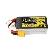 Tattu R-Line Version 3.0 1300mAh 14.8V 120C 4S1P XT60 battery