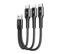 Charging Cable 3-in-1 0.15m Joyroom S-01530G9 (black)
