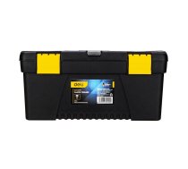 Plastic Tool Box Deli Tools EDL432417, 15'' (yellow)