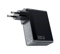 GaN Mcdodo CH-8101 Pro universal UK/US/EU travel charger/adapter, 100W, 2xUSB-C, USB-A (black)