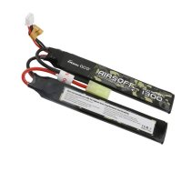 Gens ace 25C 1300mAh 2S1P 7.4V Saddle Airsoft Gun Lipo Battery with mini Tamiya Plug