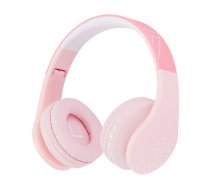 PowerLocus P1 wireless headphones for kids (pink)