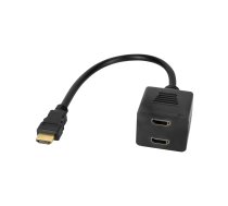 Adapter wtyk HDMI - 2x gniazdo HDMI 20 cm