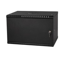 Stalflex Rack Cabinet 19" 6U  350mm  Full Door  Black RC19-6U-350MB