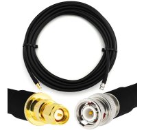 Rangeful BNC Male to SMA Male 15m Flexible Coaxial Cable — LMR400 UF UltraFlex equivalent HF400-BNCM-SM-15