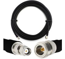 Rangeful RP-SMA Male to N Female 1m Flexible Coaxial Cable — LMR400 UF UltraFlex equivalent HF400-RPSM-NF-1