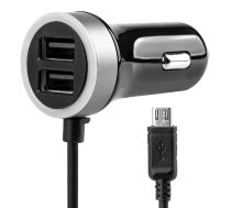 Ładowarka samochodowa pch pro-01 microusb + 2x usb 2.4a 12v 24v amio-02056