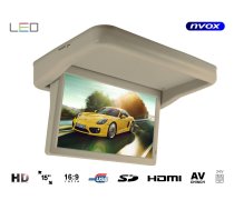 Monitor podwieszany podsufitowy automatycznie opuszczany LED HD 15cali HDMI USB SD Video-IN 24V.