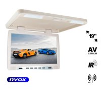 Monitor podwieszany podsufitowy LCD 19cali cali LED FM IR VGA... (NVOX RF1980 BE)