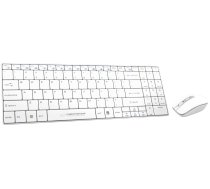 EK122W Zestaw bezprzewodowy klawiatura + mysz 2.4GHz USB Liberty biały