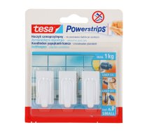 Haczyki samoprzylep.powerstrips 3 szt.prostokąt.małe,białe