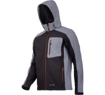 Kurtka softshell z kapt. czar.-szar.-pom., "s", ce, lahti