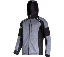 Kurtka softshell z kapt. szar.-czar.-czerw., "s", ce, lahti