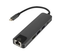 86-060# Karta sieciowa usb-c hub rj45 + hdmi k-03