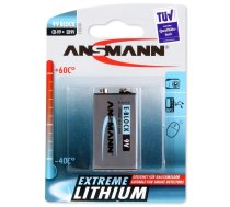 Lithium battery 9V (6FR61,1604LC,1222, U9VL) ANSMANN