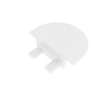Endcap for LED profile INLINE MINI XL, white, without hole