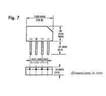 BRIDGE RECTIFIER 250V-1.5A (B250C-2300-1500)