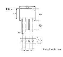 BRIDGE RECTIFIER 50V-4A (RS401/L)