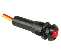 LED LAMP 5V RED - BLACK HOUSING