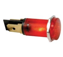 ROUND 14mm PANEL CONTROL LAMP 12V RED