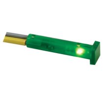 SQUARE 7 x 7mm PANEL CONTROL LAMP 12V GREEN