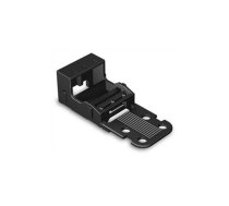 MOUNTING CARRIER - FOR 3-CONDUCTOR TERMINAL BLOCKS - 221 SERIES - 4 mm² - FOR SCREW MOUNTING - BLACK