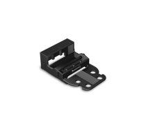 MOUNTING CARRIER - FOR 5-CONDUCTOR TERMINAL BLOCKS - 221 SERIES - 4 mm² - FOR SCREW MOUNTING - BLACK