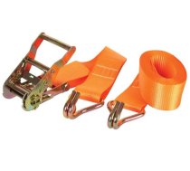 RATCHET TIE-DOWN WITH HOOKS - max. 2000 kg - 4.5 m x 50 mm