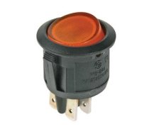 ILLUMINATED ROCKER SWITCH - AMBER - DPST/ON-OFF