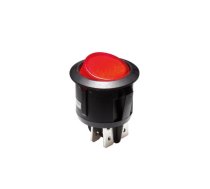 ILLUMINATED ROCKER SWITCH - RED - 2P/ON-OFF