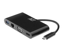 USB-C to docking HDMI / VGA / USB-A / Gigabit Ethernet - 4K @ 30 Hz - 0.15 m
