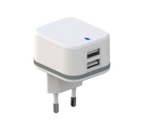 COMPACT CHARGER WITH DUAL USB OUTPUT 5 V - 3.4 A max. ( 2.4 + 1 A ) - 17 W max.