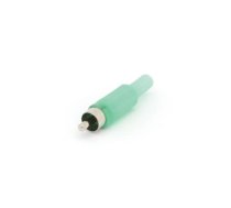 RCA PLUG MALE -  GREEN