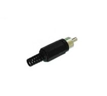 RCA PLUG MALE - BLACK