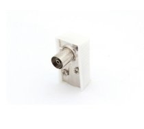 RIGHT-ANGLED TV PLUG 9.5mm/2.3mm - FEMALE - WHITE