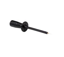 INSULATED TEST PROBE 4mm WITH SLENDER STAINLESS SPRUNG STEEL TIP / BLACK (PRÜF 2610FT)