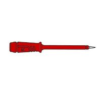 INSULATED TEST PROBE 4mm WITH SLENDER STAINLESS STEEL TIP / RED (PRÜF 2)