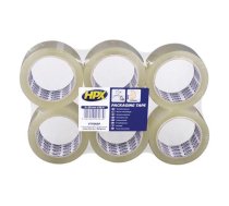 Packaging tape flatpack 6 rolls - transparent 50mm x 66m