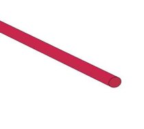 SHRINKABLE TUBE 2:1 - 1.6mm - RED - 50 PCS