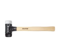 Wiha Soft-faced hammer Safety medium soft/very hard with hickory wooden handle, round hammer face (26661) 80L mm