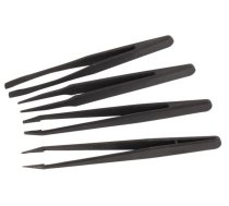 SET OF 4 NON-CONDUCTIVE TWEEZERS