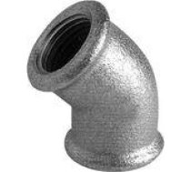 Galv.Cast Iron Elbow 45° FF 1/2'' (120)