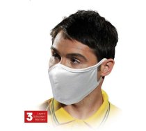 Reusable face mask 3 layers 100% cotton soft elast