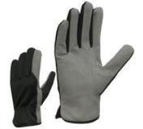 Work gloves synthetic leather nylon wrist