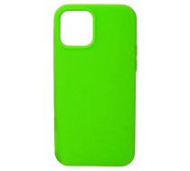 Back panel cover Evelatus Apple iPhone 12/12 Pro Premium Soft Touch Silicone Case Fluerescent Green