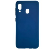 Back panel cover Evelatus Samsung A20 Silicon Case Dark Blue